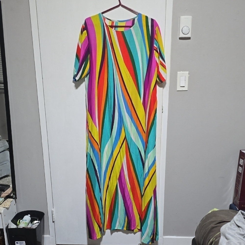 Colorful Striped Dress